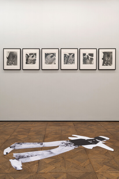 Mario Schifano, Gianni Malabarba, Pittura e poesia, vista della mostra. Per gentile concessione di Anna Defrancesco