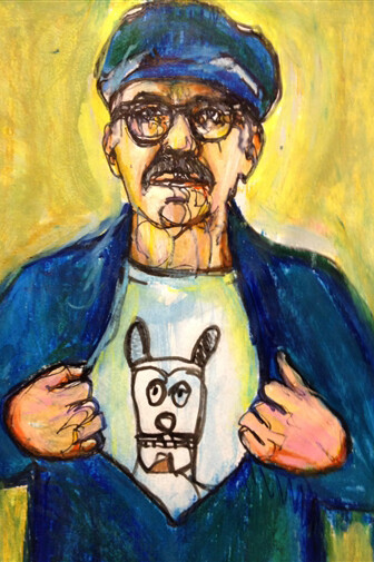 Aaron C. Stone, Saul, Mixed Media on Paper, 11" x 8.5"
