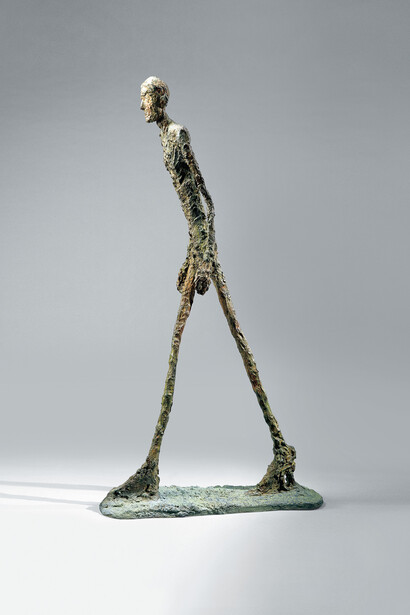 Alberto Giacometti “Walking Man” Bronze, 1960, Archives Fondation Maeght, Saint-Paul de Vence (France)
