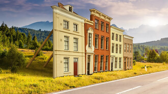 A Potemkin village originally referred to the fake settlements built to impress Empress Catherine the Great, and today the term describes any elaborate façade created to hide an unpleasant reality