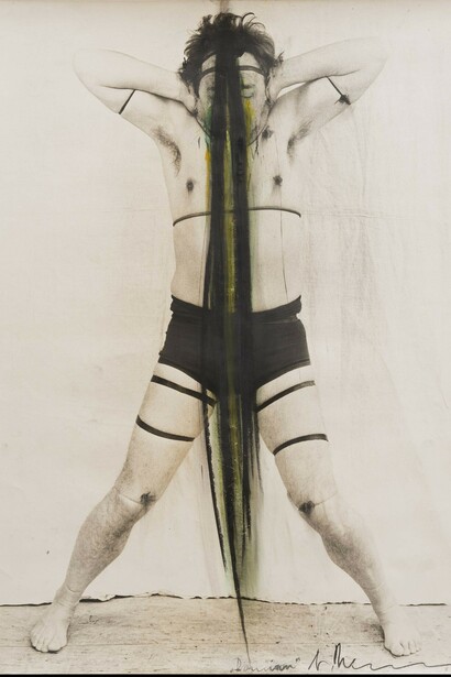 Arnulf Rainer, 1972-73, Self portrait