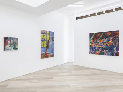 Adam Baker, Velvet hours, exhibition view. Courtesy of Beers Gallery