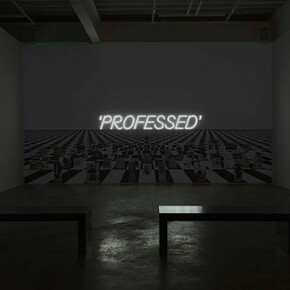 Frances Stark, installation view. Photo by Mark Woods