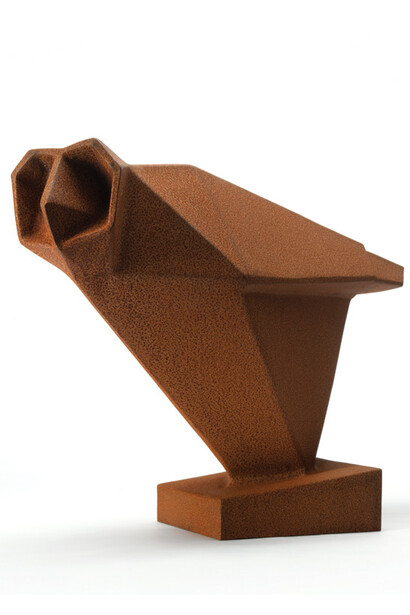 Terence Coventry, Corten Owl III, Corten Steel, Unique, 45 cm high
