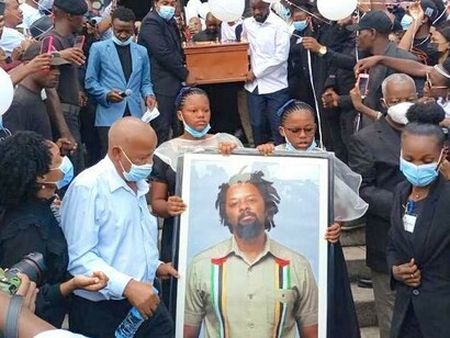Velório do Rapper Azagaia em Maputo, Moçambique