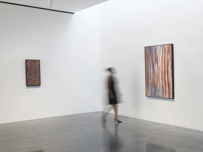 Emily Kam Kngwarray, The turning season, exhibition view. Courtesy of Pace Gallery
