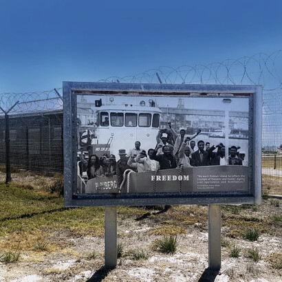 Freedom:  it had been a huge waste, a man of Nelson Mandela's caliber, to have been in prison for nearly 3 decades