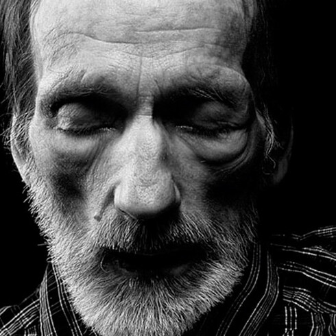 Walter Schiels. Fotografía de la serie "Life Before Death". Wolfgang Kotzahn, fotografiado en febrero de 2004