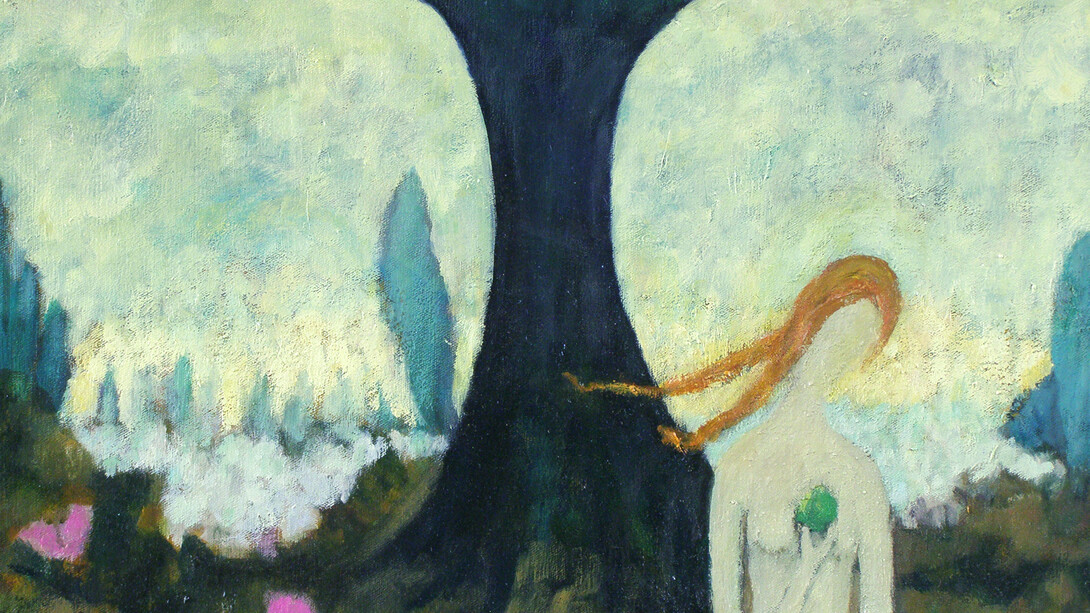 Anthony Murphy, Apple & Eve, Oil on Canvas, 46 x 65 cm