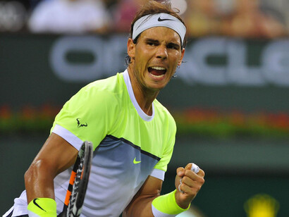 Nadal celebra una de sus victorias