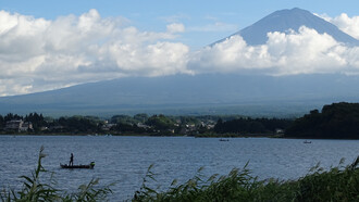 Vista del monte Fuji desde el lago Kawaguchi, Japón. Foto: Felipe Sérvulo