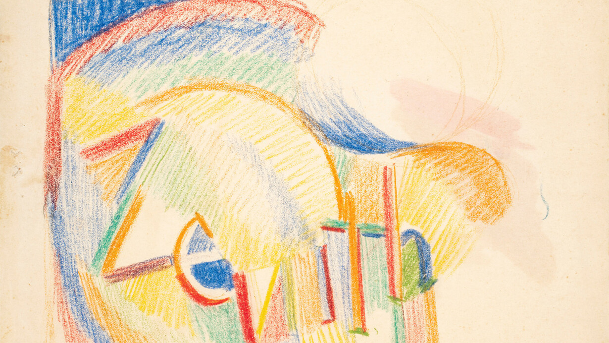 Sonia Delaunay, Study for Zenith (Zénith, étude), Paris, 1913-1914. Courtesy of Jill Newhouse Gallery