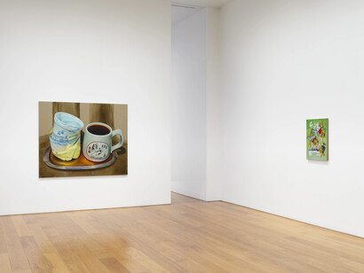 Lauren Satlowski, Not all clues are paintings but all paintings are clues, exhibition view. Courtesy of Timothy Taylor Gallery