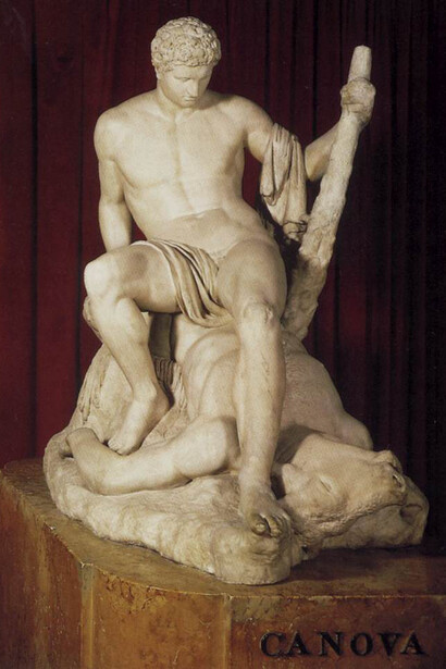 Antonio Canova, 1781-1783, Marmo bianco, 145,4×158,7×91,4 cm, Victoria and Albert Museum, Londra