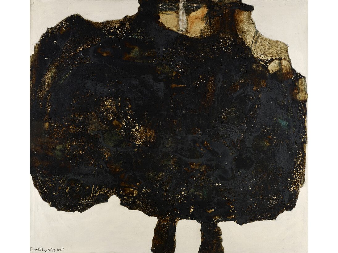 Pat Douthwaite (1934-2002), Hogey Bear, 1960, Oil on board, 120 x 133.75 cm, Scottish National Gallery of Modern Art, Edinburgh:
Purchased 2013
