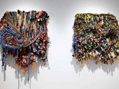 Ramekon O’Arwisters, Schism, exhibition view. Courtesy of Patricia Sweetow Gallery 