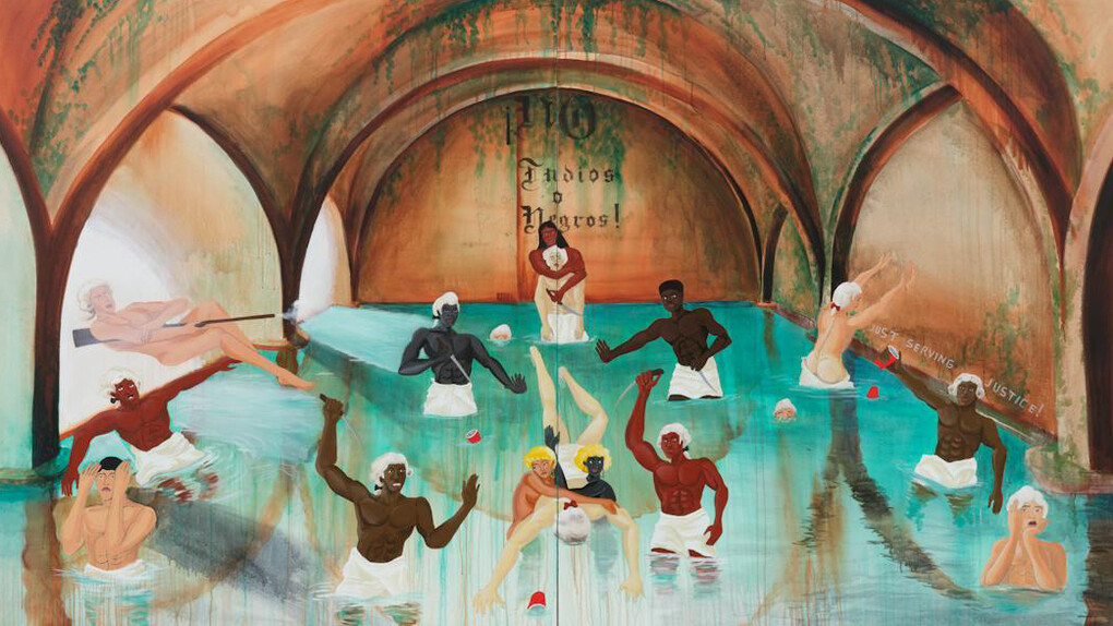 Umar Rashid, The Maratian assassinations, for Carlota. Do you really want to hurt me?, 2024. Courtesy of Blum Gallery
