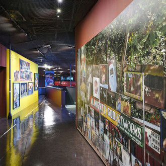 Kwame Akoto, Almighty God art works, exhibition view. Courtesy of Musée du Quai Branly