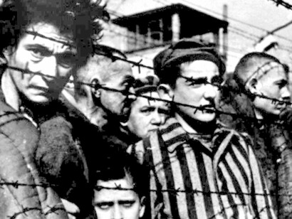 Auschwitz. Judios prisioneros en el campo