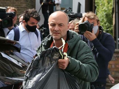 Former Chief Advisor Dominic Cummings avoiding the press