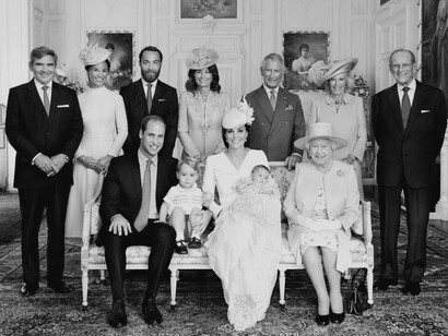 Retrato de la familia real británica en 2015