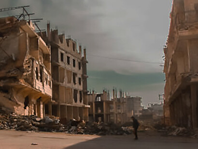 The war-torn landscape of Aleppo during the Syrian conflict, marked by crumbling buildings and widespread destruction, showcases the harsh reality of the region
