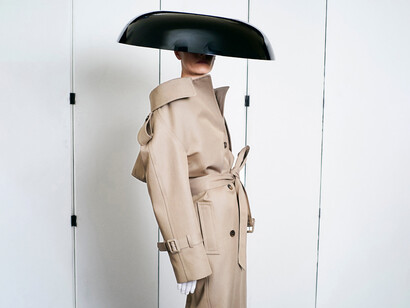 Balenciaga, Haute Couture, Autunno-Inverno, 2021-2022, cappello a disco