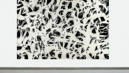 Simon Hantai, Etude, 1969, acrylic on canvas, 114 x 175 inches