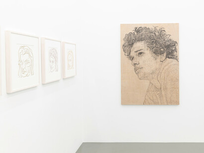 Zeichnungen und drucke (Drawings and prints), exhibition view. Courtesy of Galerie Eva Presenhuber 