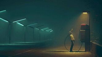 Simon Stålenhag, ilustración de la serie "The Electric State". El avance tecnológico del siglo XXI ha instalado un nuevo régimen de poder que transforma radicalmente nuestras formas de vida, comunicación y pensamiento