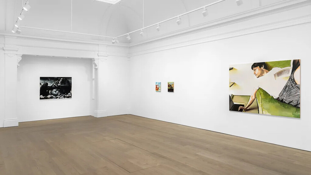 Wilhelm Sasnal, Family / history, exhibition view. Courtesy of Sadie Coles HQ