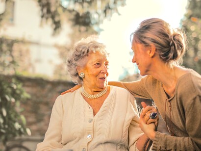Mãe e filha passam tempo juntas