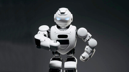 A robot running