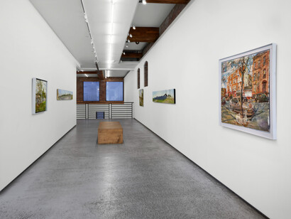 On-Site: Major paintings by Rackstraw Downes & Stanley Lewis at Betty Cuningham Gallery, installation view, photo by Pauline Shapiro. Courtesy of Betty Cuningham Gallery