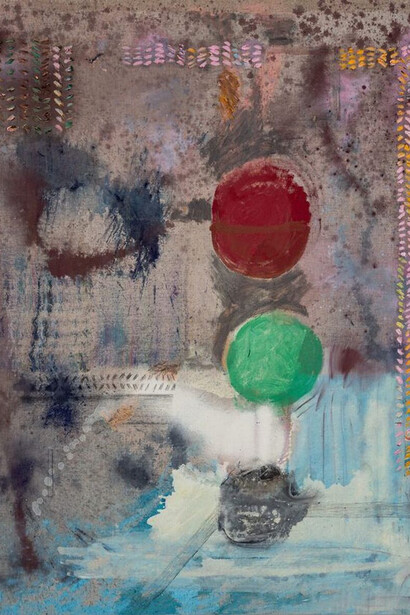 Darius Yektai, Earth touching I (detail), 2026. Courtesy of Grenning Gallery