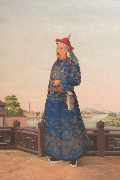 Shopping in Canton. China trade art in the 18th and 19th centuries (Phase V), artwork in exhibition. Courtesy of Hong Kong Museum of Art
