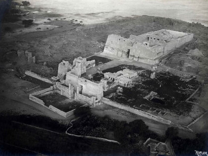 Immagini aeree dell'area di Luxor scattate da Theodor Kofler