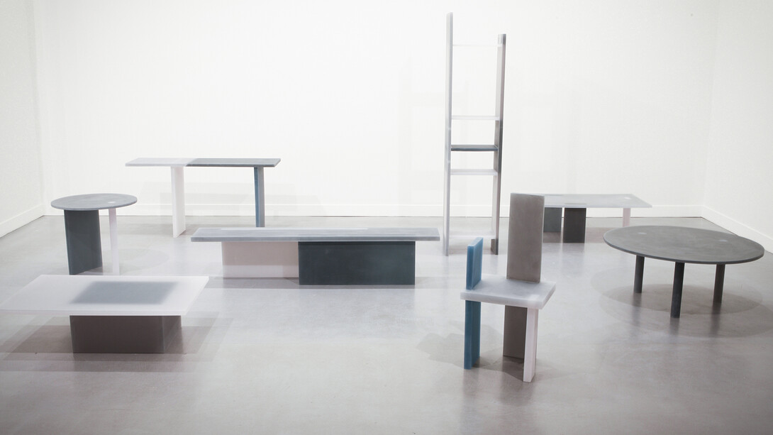 Wonmin Park. Haze, vue de l'exposition © Alix de Rozières | Courtesy Carpenters Workshop Gallery