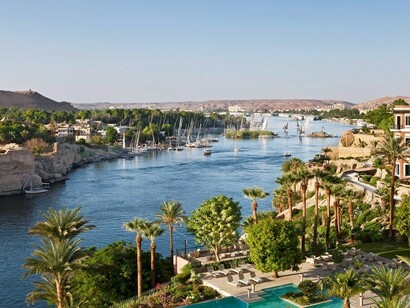Aswan, veduta dall'isola di Elephantine