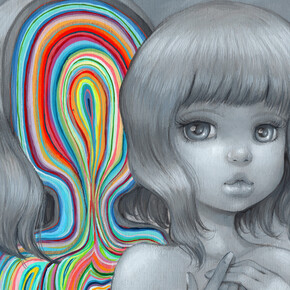 Camilla D'Errico, Interna, oil on panel, 20.3x25.4 cm, 8x10 in. Courtesy the artist and Dorothy Circus Gallery