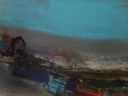 Joan Eardley, Sea at Catterline, 1960, oil on board, 71 x 119 cm