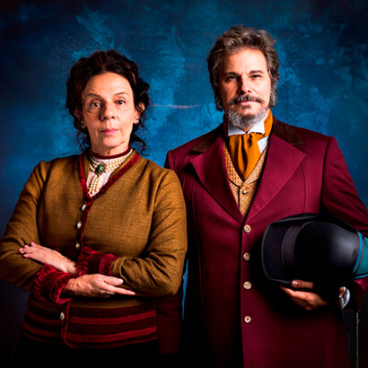 Novela brasileira "O tempo não para". O gênero é tão propício a boas histórias no cinema, porque consegue transportar-nos a mundos e épocas através da fantasia