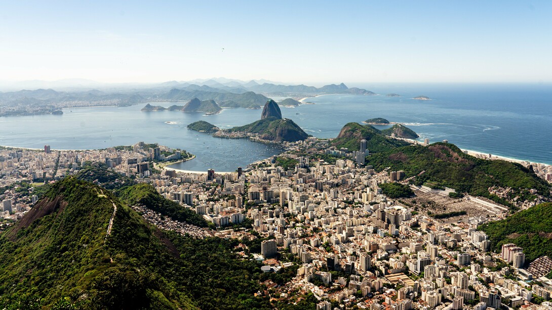 A panoramic view of Rio de Janeiro and Guanabara Bay, representing Brazil’s growing role as a regional and global power