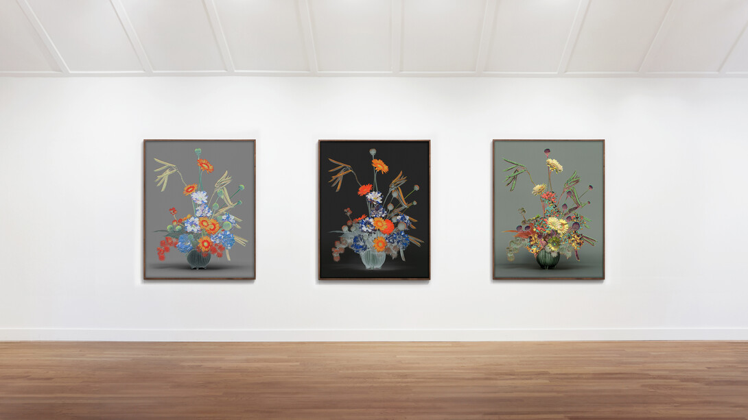 Installation view, Jessica Eaton, Mariphasa lupina lumina, 2024. Courtesy of M+B Gallery