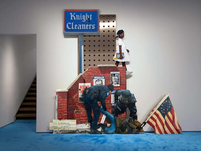 Robin Kid, Searching for America, exhibition view. Courtesy of Templon Gallery
