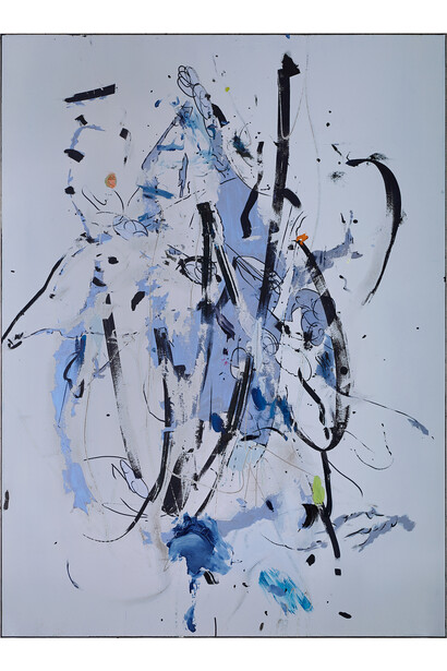 Secundino Hernández, Untitled, 2014, Gouache, acrylic, oil and alkyd on canvas, 280 x 210 cm, 110 1/4 x 82 5/8 in, Courtesy the Artist and Victoria Miro, London, © Secundino Hernández