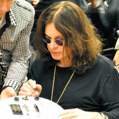 Rock legend Ozzy Osbourne at a book signing event for I Am Ozzy in Philadelphia’s Center City Borders, January 27, 2010
