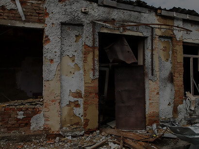Homes devastated by the Russian war in Ukraine