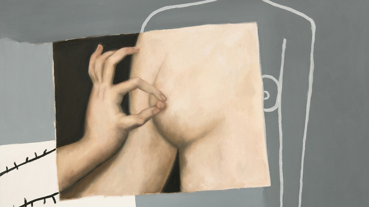 Sophie Ullrich, Heinrichs Träume, 2019, olio su tela, 130x100 cm (dettaglio). Courtesy of Tube Culture Hall 