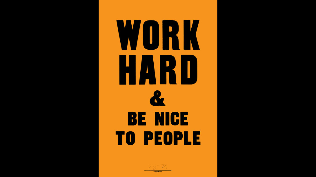 Anthony Burrill. Courtesy of Jealous Gallery